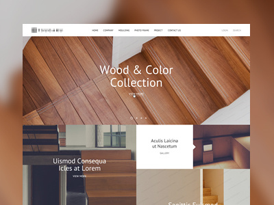 Furniture Store Website clean design fullscreen furniture grid hero home minimal simple ui web