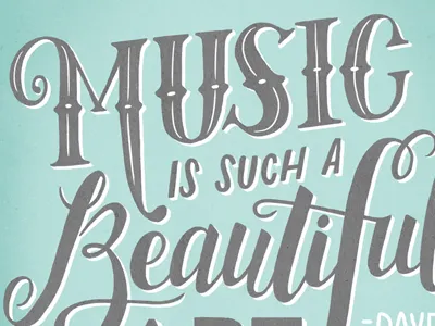 Music Is Such A Beautiful Art Lettering hand lettering lettering