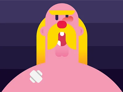 Hulkster. character design hogan hulk portrait wrestler wrestling