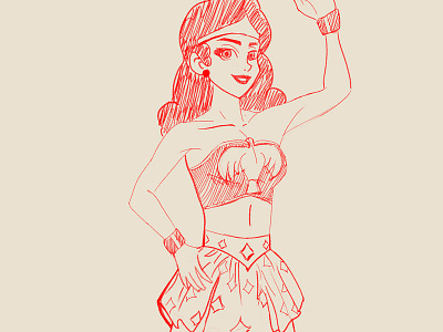 Wonder Sketch dc comics fan art illustration sketch wonder woman