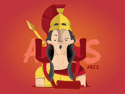 Ares - Greek Gods Series god greek illustration sic war