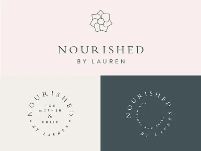 nourished: direction 2 branding health logo nutrition wellness