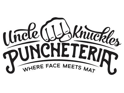 Uncle (work in progress) boxer boxing fight gym knuckles logo punch vintage
