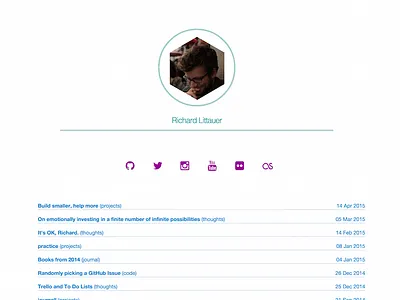 Burnt Fen Personal Website blog minimal personal portfolio