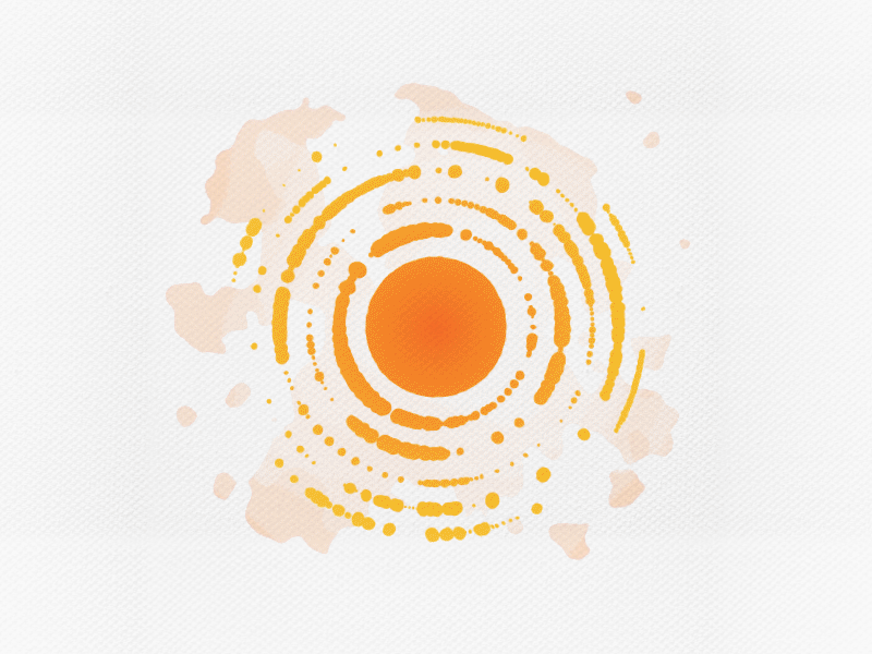 Watercolor Sun galaxy gif illustration joe solar sun white