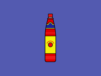 Saucey Series #4 delicious flat hot sauce icon illustration illustrator line louisiana minimal series