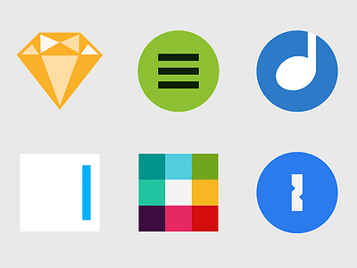 app.icns ii 1password dock geometric minimal osx rdio sketch slack spotify writer