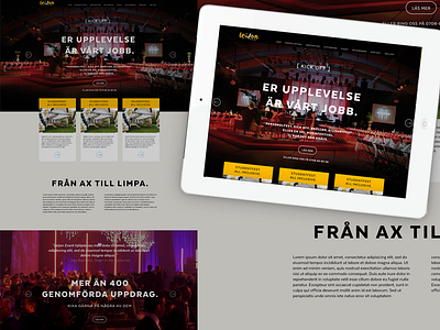 Leijon Dribbble responsive website