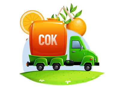 for Saatchi&Saatchi agency bangbangstudio illustration juice moscow tkach truck vector