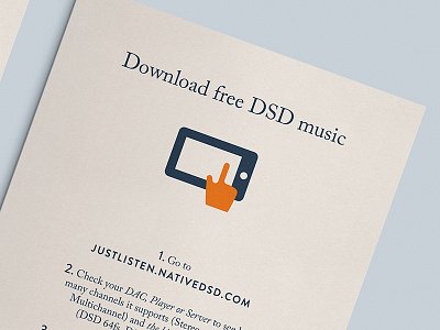 Illustrated Flyer for Native DSD dsd flyer illustrations layout music