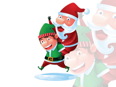 santa illustrations santa vector