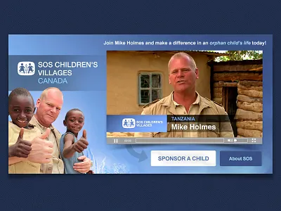 Mike Holmes SOS Online Ad ad banner children digital mike holmes online orphan sos web