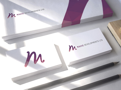 Mauve Developments LTD logo branding design logo