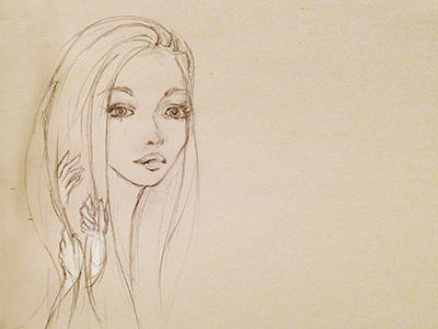late night sketch illustration traditional