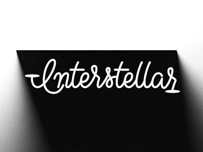 Interstellar custom type hand lettering interstellar lettering letters script
