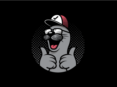 Seal of Approval approval halftone illustration seal