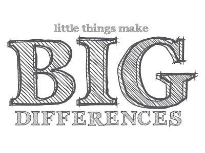 Little Things Matter. motivation typography