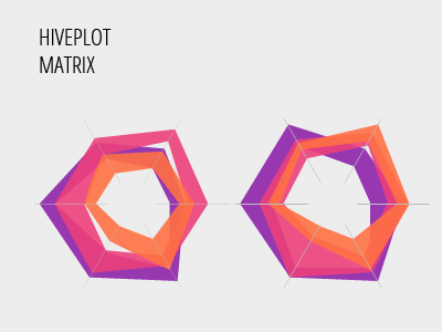 Hiveplot Matrix bold data data visualisation datavis hive infographics plots