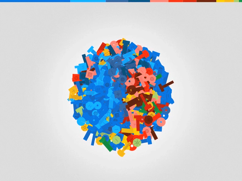 Test Animation Google I/O 2011 chrome colorful flat generative google processing vibrant