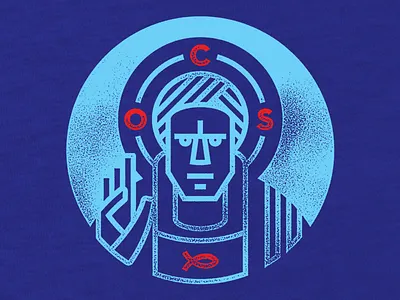 OCS Saints apparel bnbcintiq christian eikon geometric icon illo illustration ocs saint