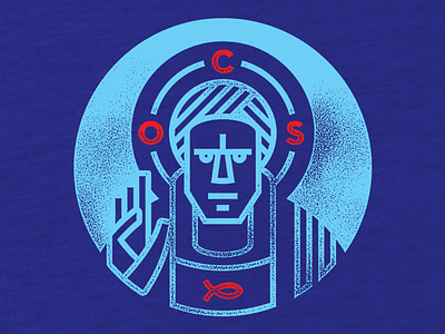 OCS Saints apparel bnbcintiq christian eikon geometric icon illo illustration ocs saint