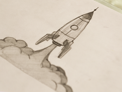 MOWE's Rocket launch design illustration launch mowe rocket sketch studio