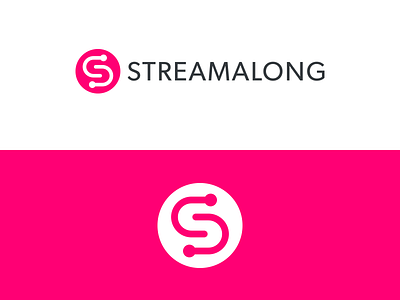 Streamalong Logo logo periscope pink streaming