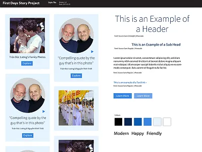 Style Tile: modern, happy, friendly clean flat design inspiration style tile ui