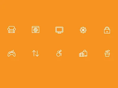 hihostels app icons games icon line minimalist simple ui ux