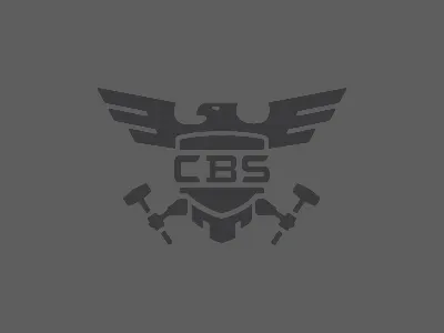 Unused merica logo america build crest eagle flat hammer logo shield