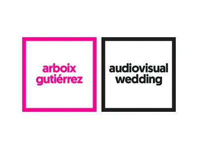 Re-design Logo Concept arboix gutierrez audiovisual wedding barcelona thinkadvance