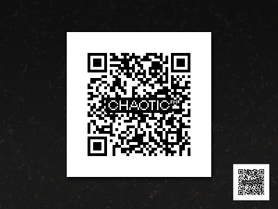 Chaotic QR Code branding chaotic code graphic design graphics identity lettering logo logotype qr typography wordmark