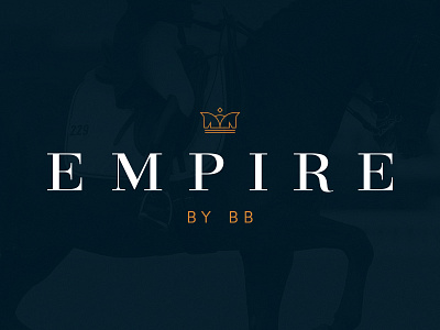 EMPIRE bb crown design empire graphic horse logo typography