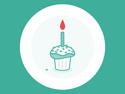 Raygun Birthday birthday cake candle