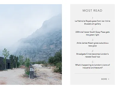 The Spaces - widget close up clean grey minimal widget