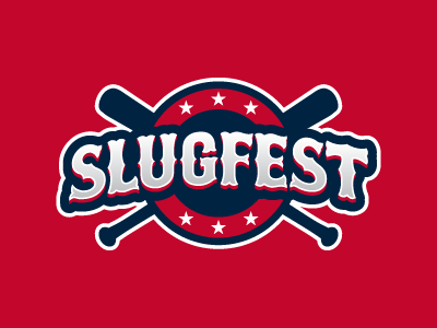 Slugfest baseball daily fantasy sports dfs fantasy logos sports sports design sports logos