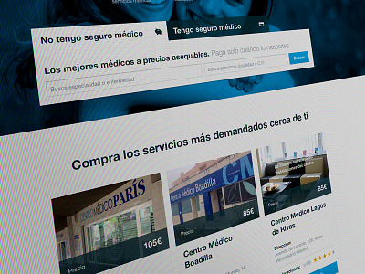 SaludOnNet Home Dramatic Shot blue buy clinic doctor health home saludonnet search service