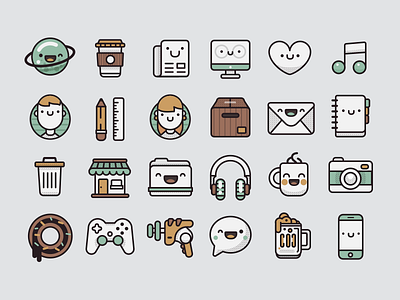 Pamoke: Free Icon Set free icons outline pamoke retro