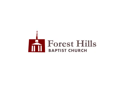 Forest Hills Baptist Church brand church circle cross emblem god identity jesus logo pillars rays sun