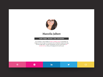 New Website! design developement flat personal portfolio web