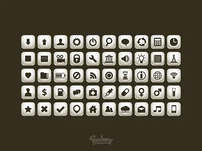 Icon set adobe free freebie icons illustrator vector