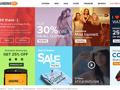 Jabong Redesign Concept jabong redesign website redesign