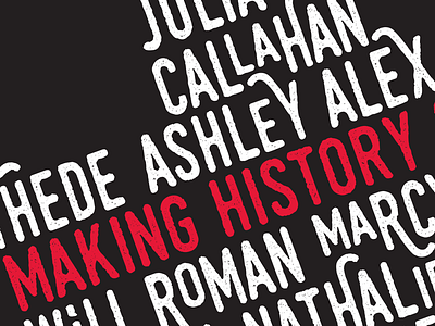 Making History tshirt typography