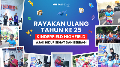 BANNER YOUTUBE - METALNEWS X KINDERFIELD banner banner youtube branding fun run graphic design youtube