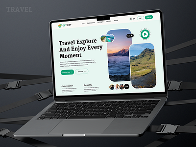 Travel Landing Page | Website Design design landing page product design travel travel landing page travel website uiux design web web design website