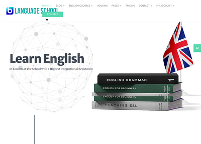 Language School WordPress Website business divi landing page design language school ui design web design website website devlopment website redesign wordpress