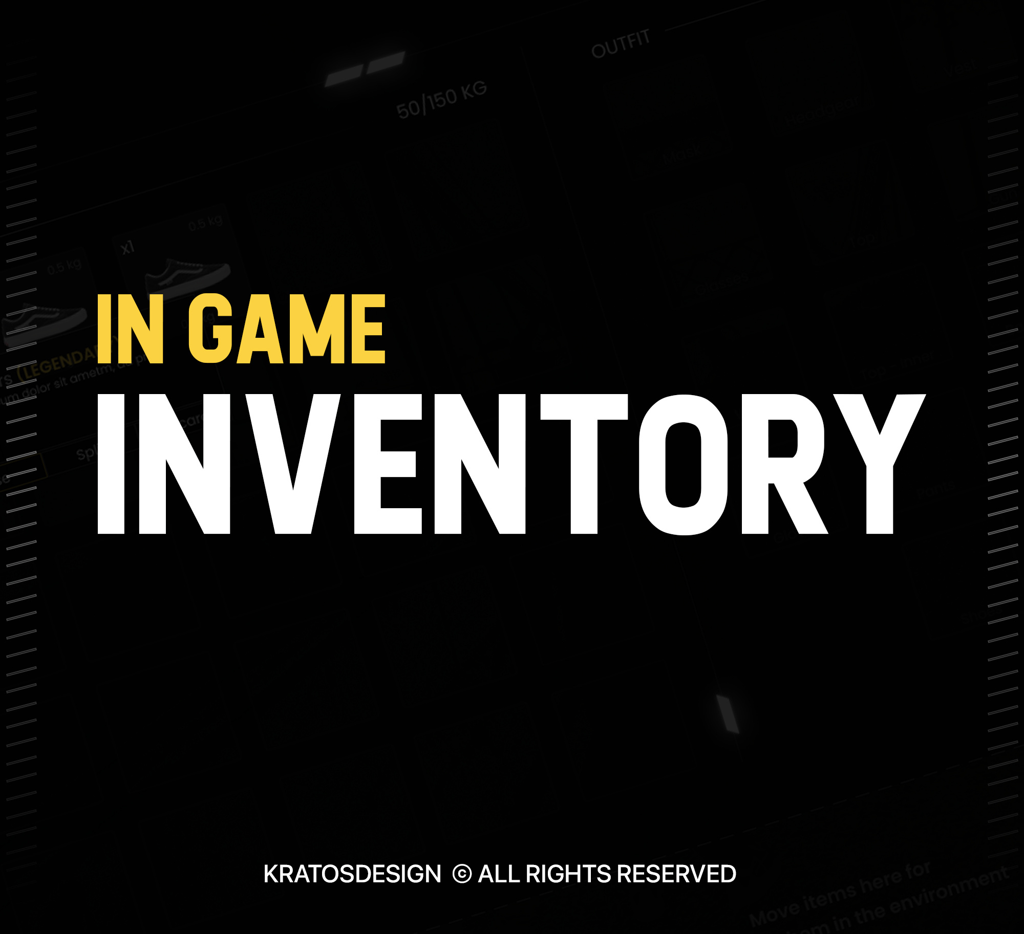 GTA 5 INVENTORY UI DESIGN graphic design ui