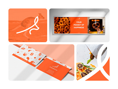 Snackaroo Brand Implemetation b2b brand brand desgin brand identity brand visual branding card food graphic design logo logo design mark packaging print rukuru snack visual identity