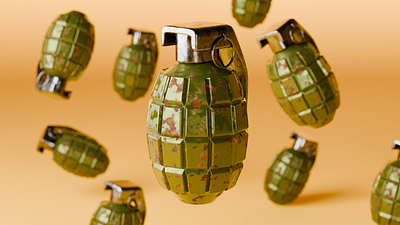 3D Model of a Fake Grenade ( Gaming Asset ). 3d animation graphic design motion graphics