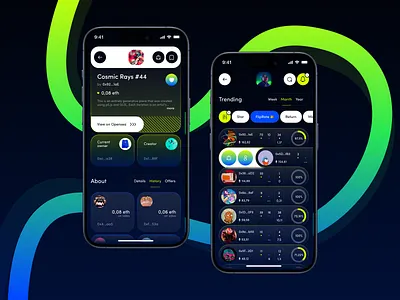 NFT Mobile iOS Tracking App android app app design app design concept crypto dashboard dashboard app design design ui ios mobile mobile app mobile ui nft nft app nft app design tracking tracking app ui ux